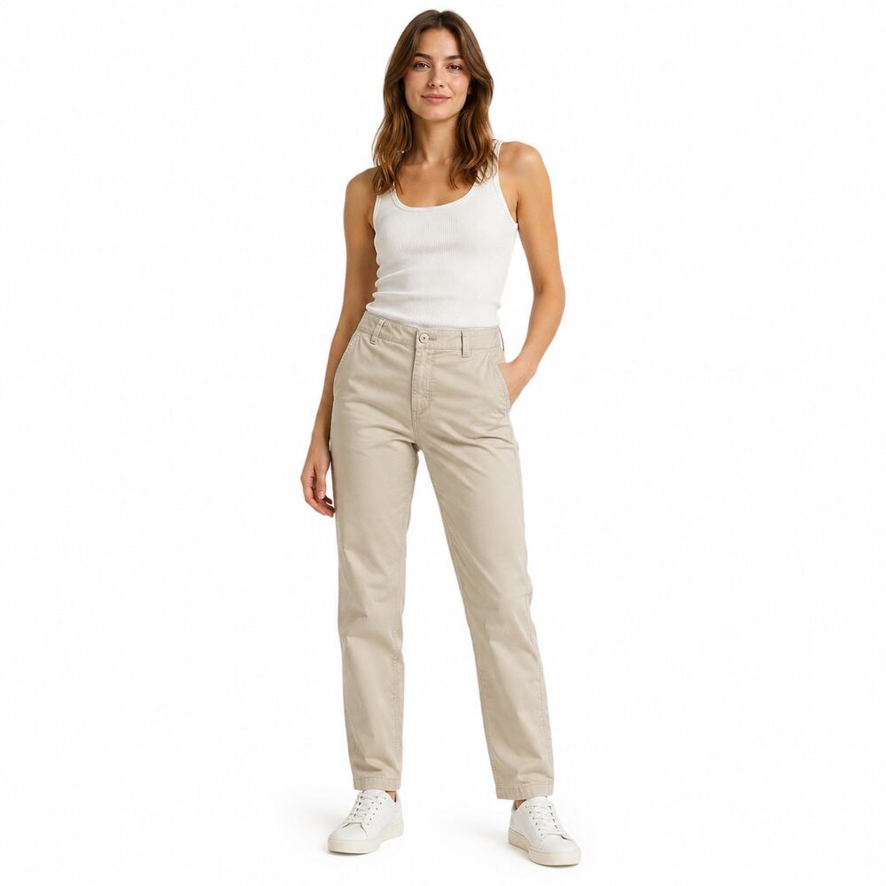 Gap Trousers for Women Gorpcore Summer Straight White 6 Long